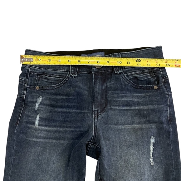 Democracy AB Technology Women’s Blue Distressed Jeans Size 6 - Picture 4 of 8